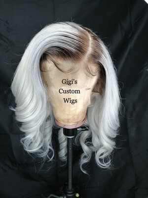 Body wave Grey rooted Full Lace Wig Body wave Grey rooted Full Lace Wig