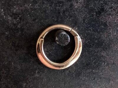 16g or 18g Solid Gold (NOT plated or filled)Double Septum Ring