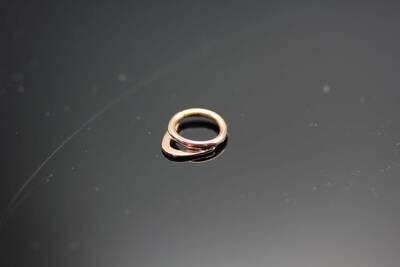 16g or 18g Solid 14k Gold (NOT plated or filled) Triangle Seamless Ring