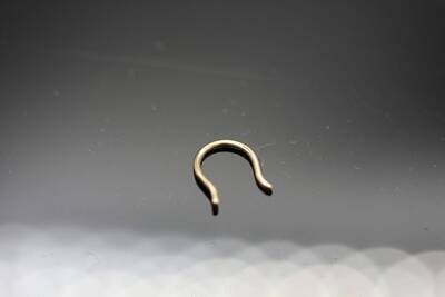 16g or 18g Solid 14k Gold (NOT plated or filled) Septum Retainer