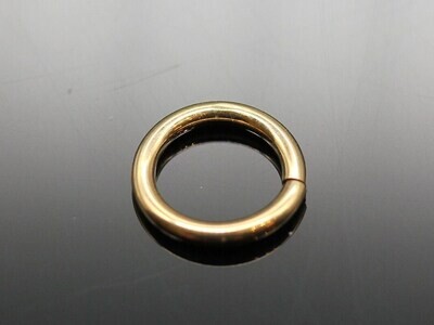 16g or 18g Solid Gold (NOT plated or filled) Seamless Ring