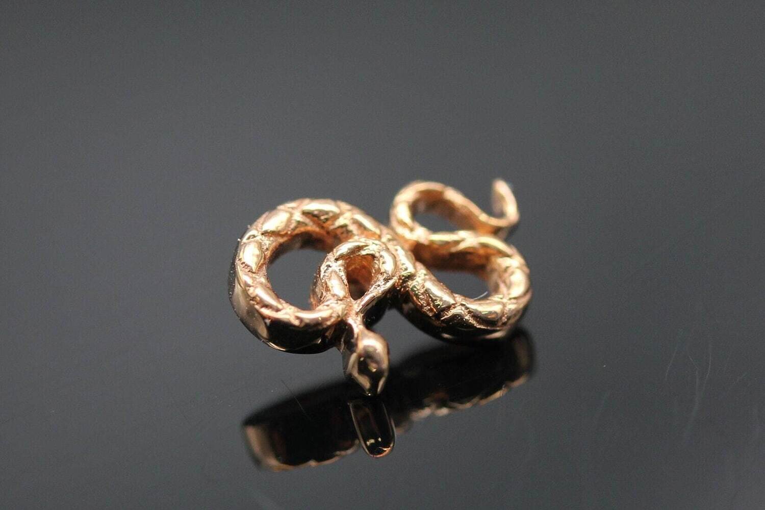 BVLA rose gold Threaded Coiled snake