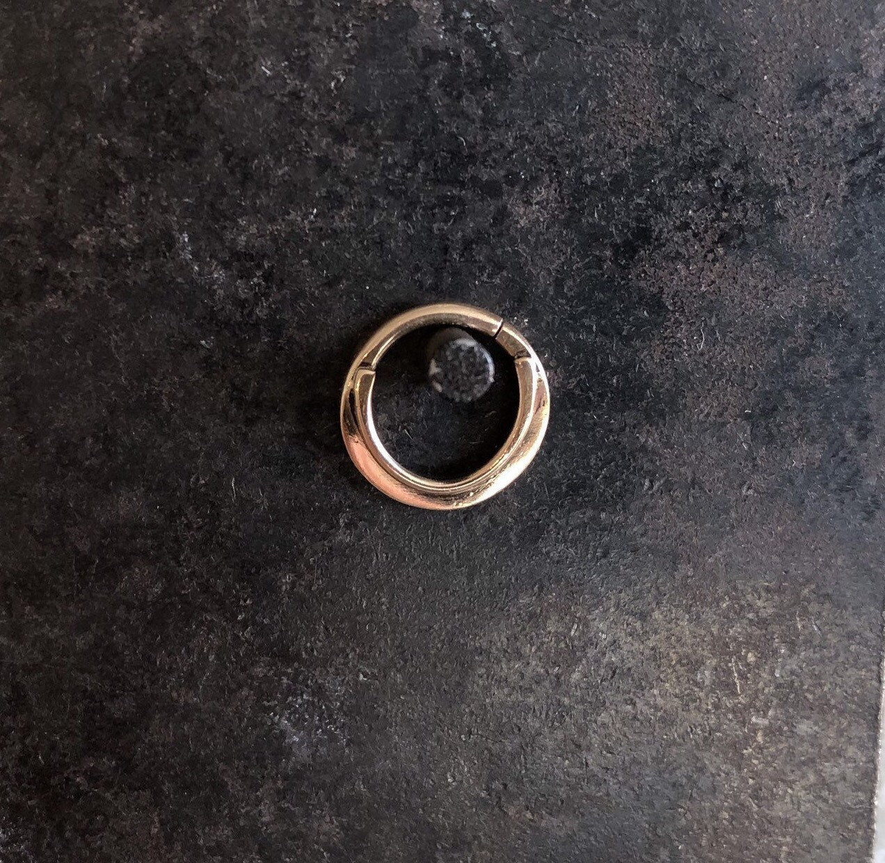 16g 5/16 Solid Gold (NOT plated or filled) Septum Ring