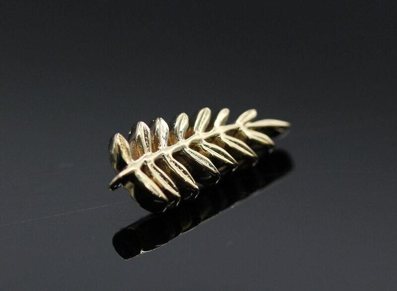 BVLA Threaded End with Mini Fern - 12x6mm - Curved to the Right or Left