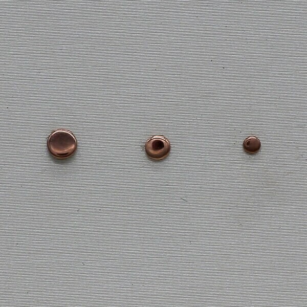 Push Pin Flat Tops   14k Gold (NOT plated or filled) Compatible with NeoMetal Threadless Titanium Flatbacks