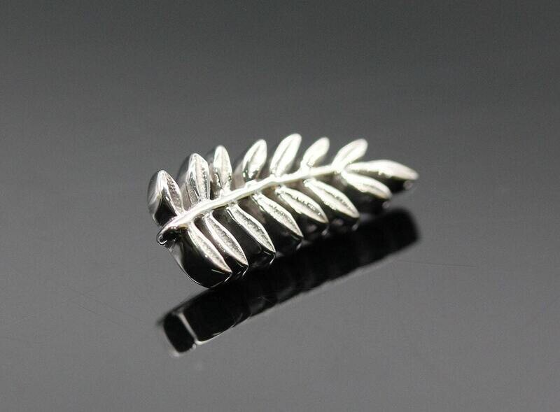 BVLA Threaded End with Mini Fern - 12x6mm - Curved to the Right or Left