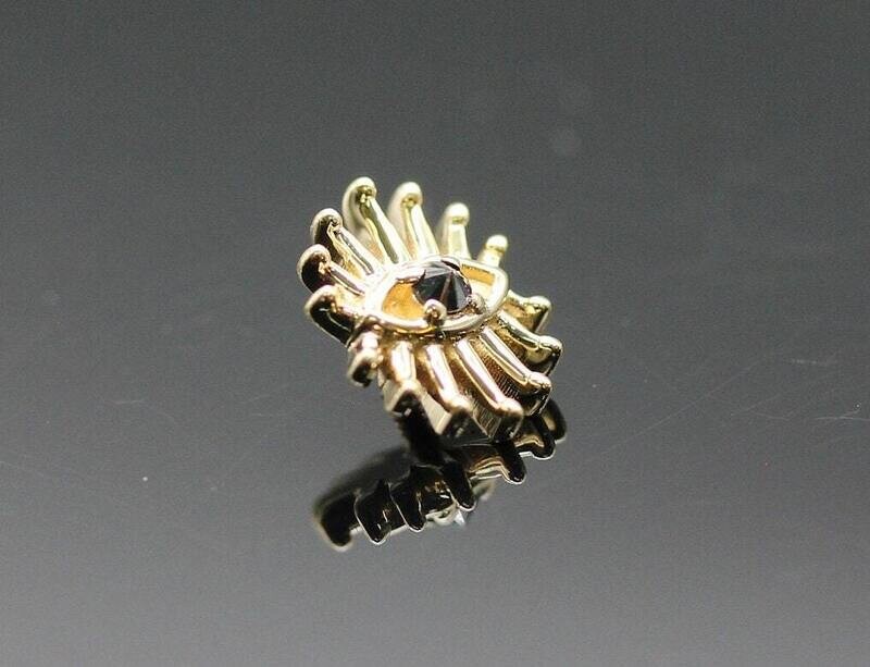 BVLA Threaded End with Trixy - 7.5x6mm - Eye with 1.5mm Prong Center and Graduating Rays -