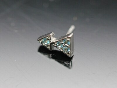 BVLA Pin Fate Double Pave triangle 4.5 mm