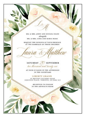 Spring Watercolour Floral Invitation