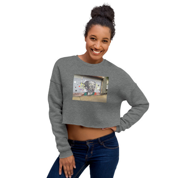 Manhattan Street Graffiti Crop Sweatshirt