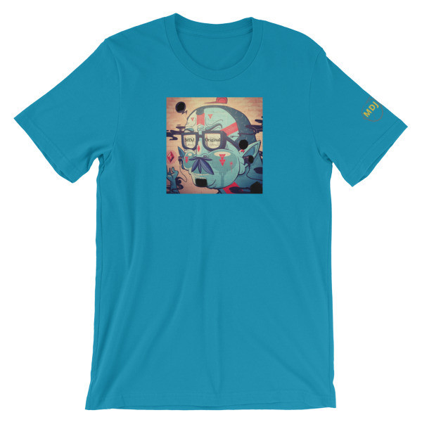 LV Graffiti Bella + Canvas 3001 Unisex Short Sleeve Jersey T-Shirt with Tear Away Label