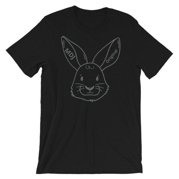 MDJoriginal &quot;The Rabbit Tee&quot; gray outline Short-Sleeve Unisex T-Shirt