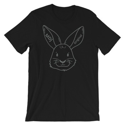 MDJoriginal "The Rabbit Tee" gray outline Short-Sleeve Unisex T-Shirt