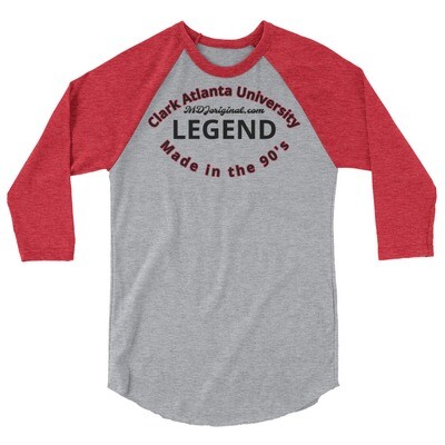 90's Legend baseball style 3/4 sleeve raglan shirt