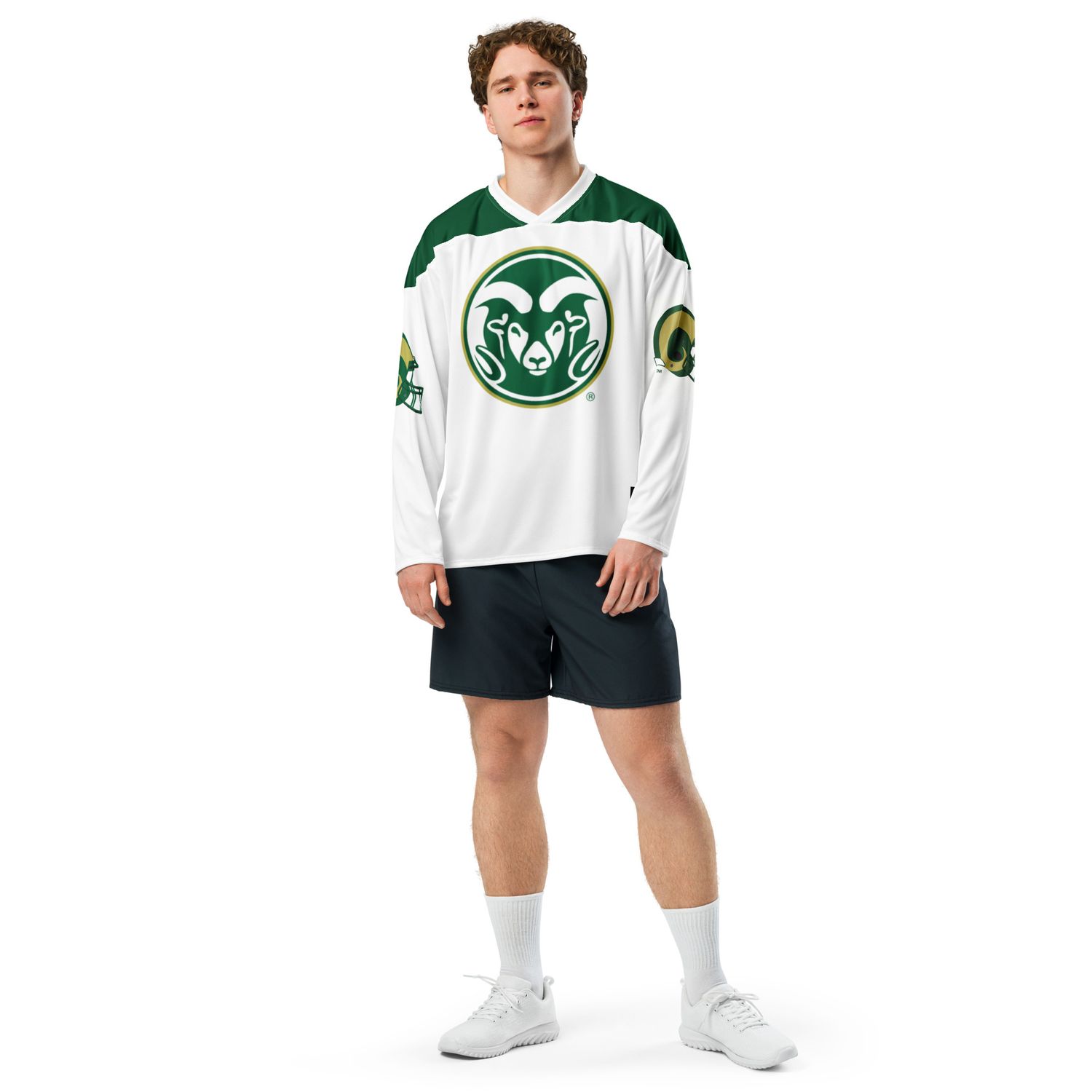 CSU Recycled hockey style football fan jersey