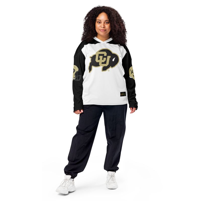 CU Recycled hockey style football fan jersey
