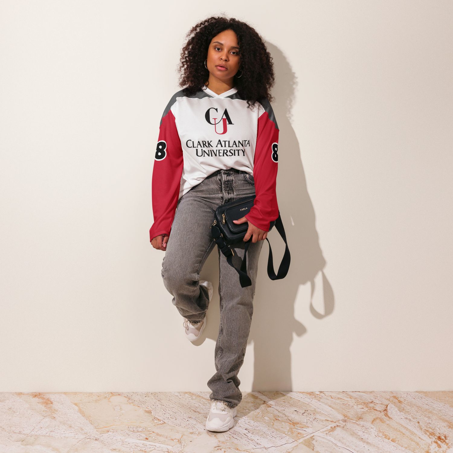 CAU Recycled hockey style football fan jersey (Style# CAUHJWG002)