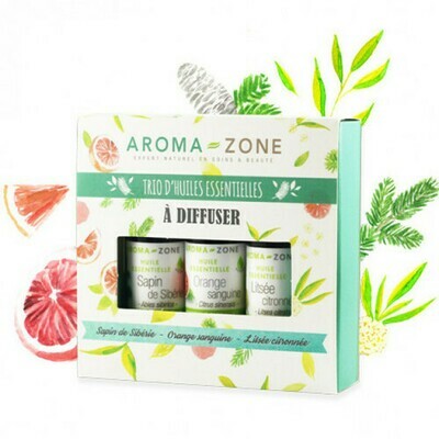 COFFRET TRIO D&#39;HUILES ESSENTIELLES
A DIFFUSER