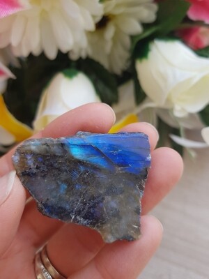 Labradorite small half polished slab (flashy) Labradorite small half polished slab (flashy)