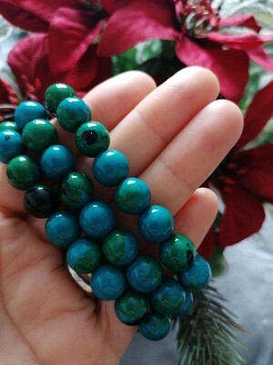 Fynchenite/ crysocolla crystal bracelet Fynchenite/ crysocolla crystal bracelet