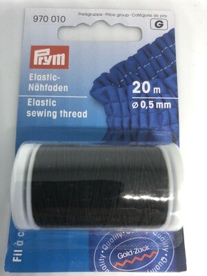 Elastisch Naaigaren zwart 0,5mm - Prym G