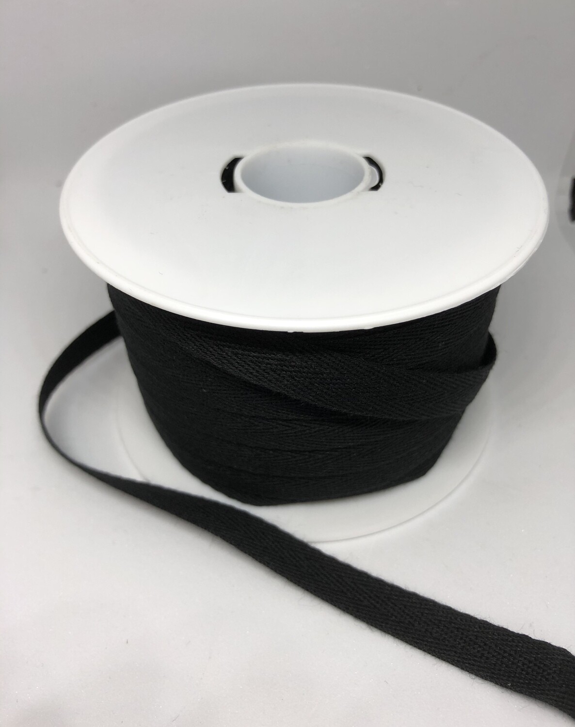 Keperlint zwart 1cm