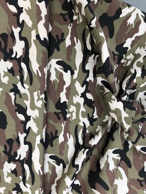 Katoen camouflage licht