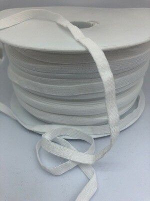 Elastiek soepel 6mm wit