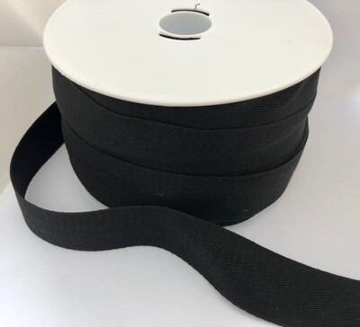 Keperlint zwart 3cm