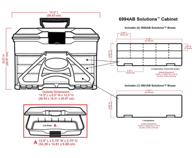 Naaidoos Artbin Solutions Cabinet Zwart