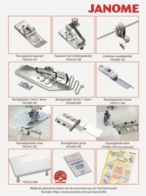 Janome CoverPro toebehoren
