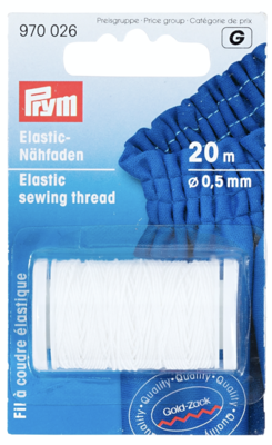 Elastisch Naaigaren Wit 0,5mm - Prym G