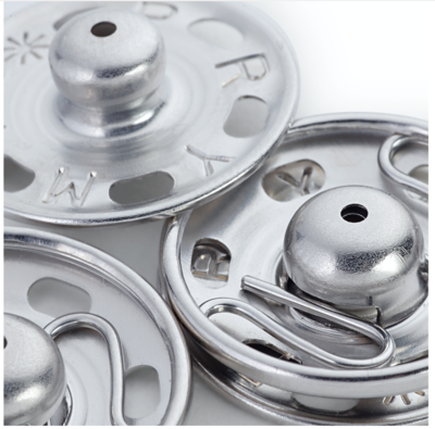 Aannaai drukknopen 9mm - zilver - Prym G