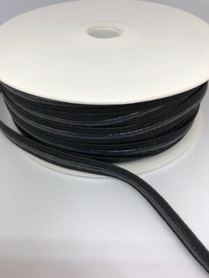 Antislip elastiek zwart 1cm