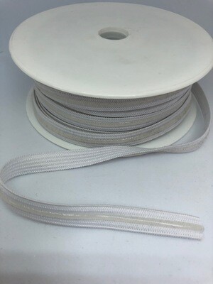 Antislip elastiek wit 1cm