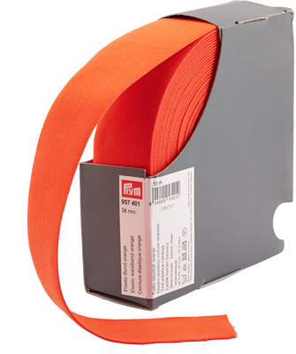Taille elastiek oranje 38mm