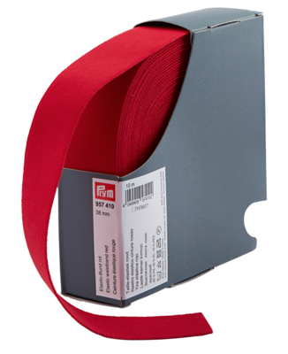 Taille elastiek rood 38mm