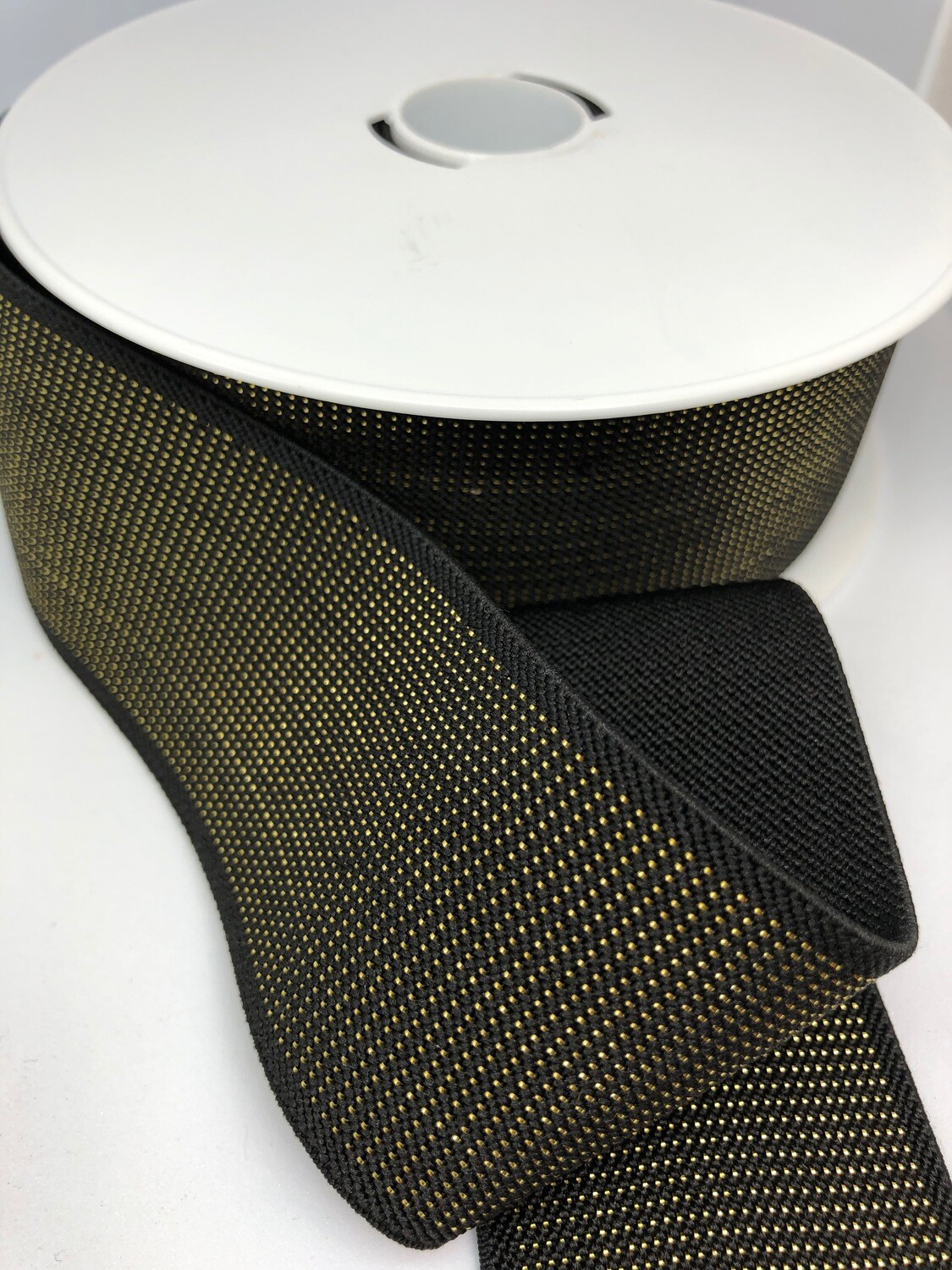 Taille elastiek goud/zwart 47mm