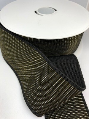 Taille elastiek goud/zwart 47mm