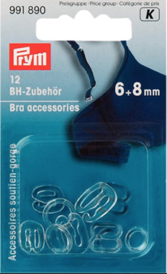 BH Accessoires - transparant - 6+8mm - Prym K