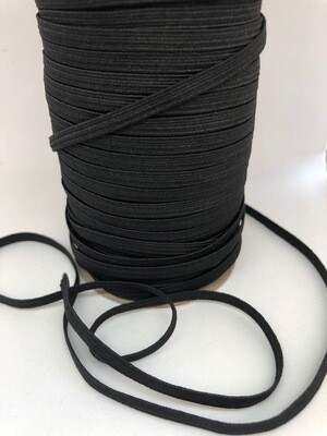 Elastiek soepel 5mm zwart