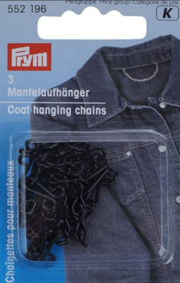 Jas ophanger zwart metaal - Prym K