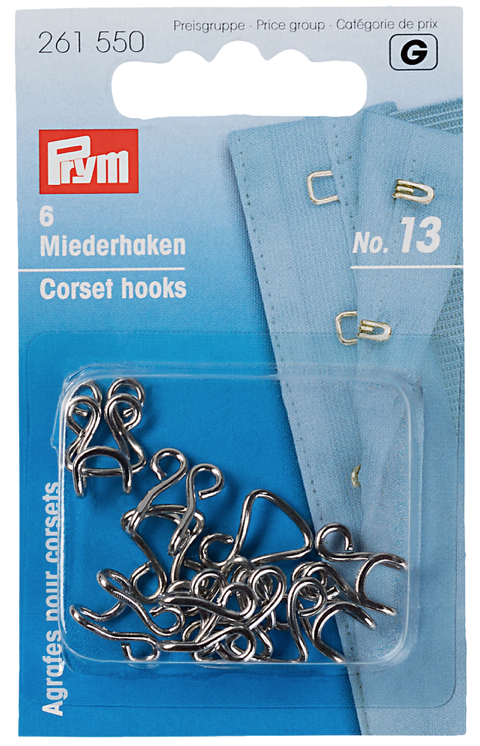Haak en oog - zilver - No.13 - Prym G