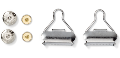 Overal sluitingen 30mm - zilver - Prym 0