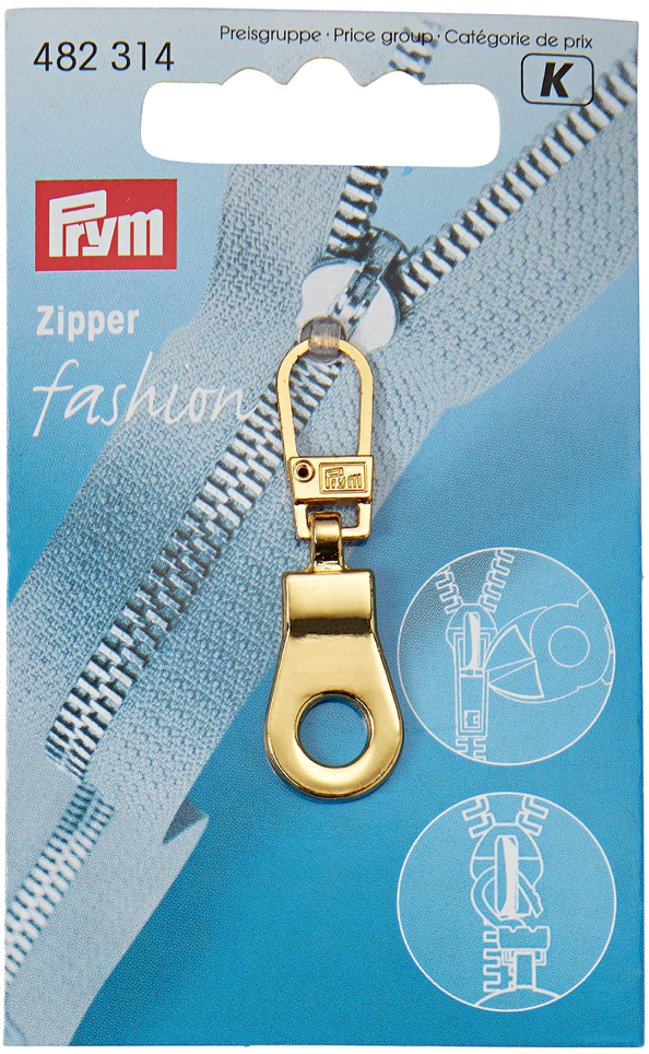 Ritsenschuiver - goud - Prym K