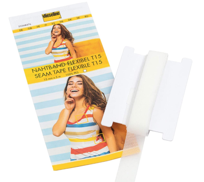 Vlieseline Naadband Flexibel T15 Wit