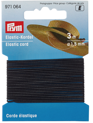 Elastisch koord zwart 1,5mm - Prym E