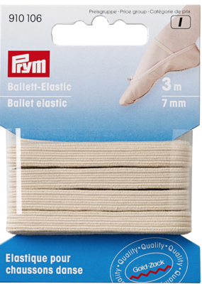 Ballet Elastiek 7mm beige- Prym I