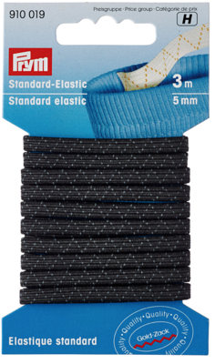 Standaard Elastiek zwart 5mm - Prym H