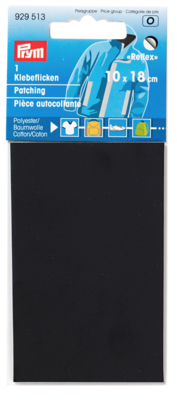 Patch verstelstuk reflecterend zwart - Prym O